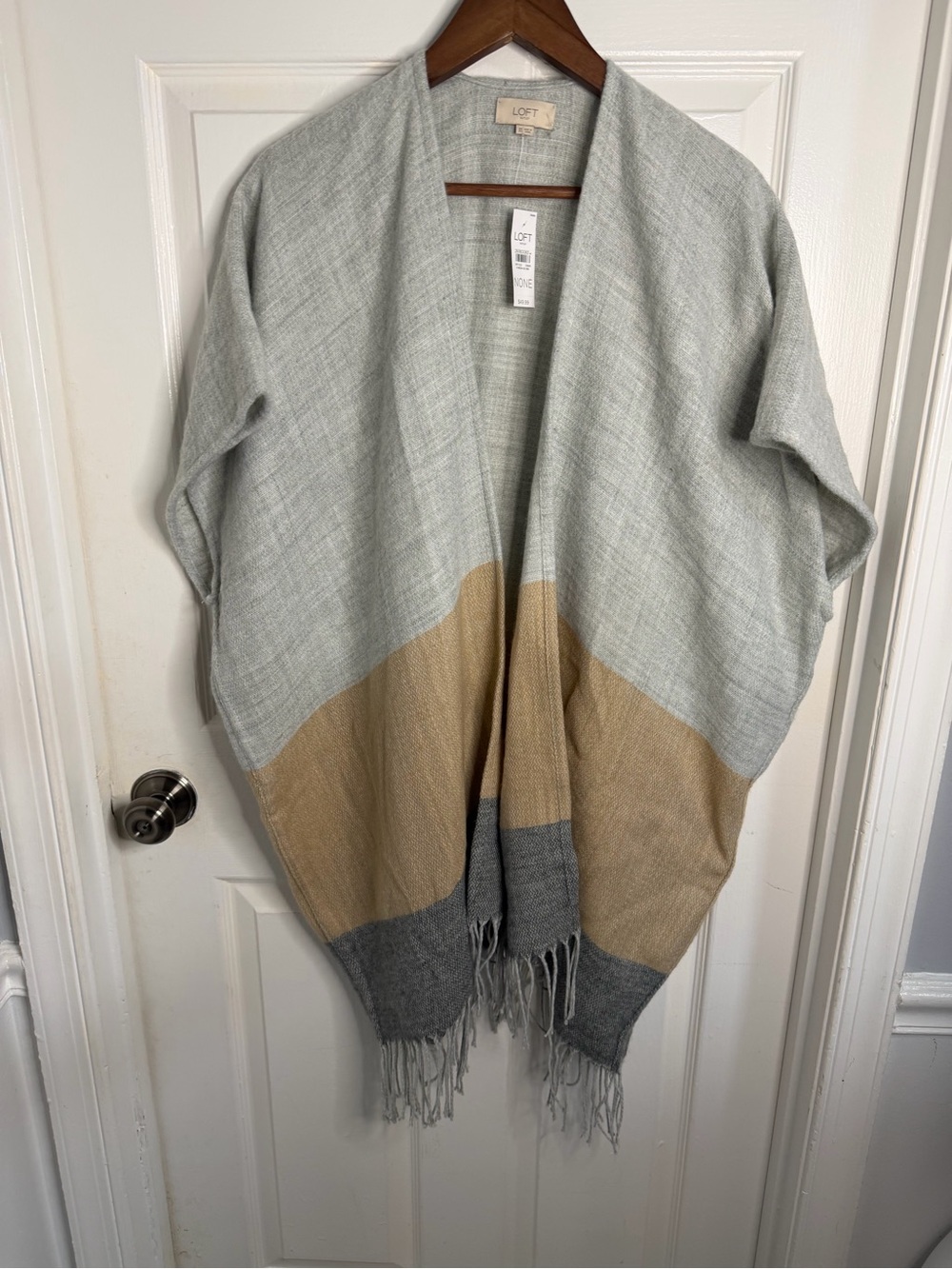 LOFT auletWomens Open Front Poncho  (One Size) NWT